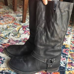 Vintage Foundry moto mid-calf harness boot 8.5